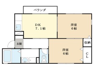 パレ・シャルム精華の物件間取画像